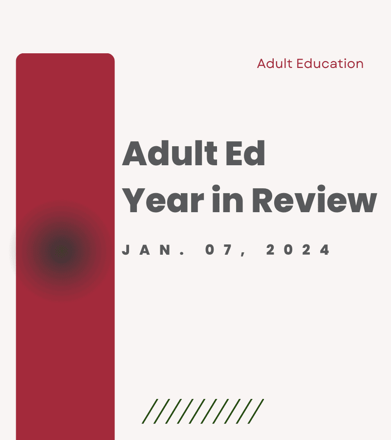 adult ed year in review