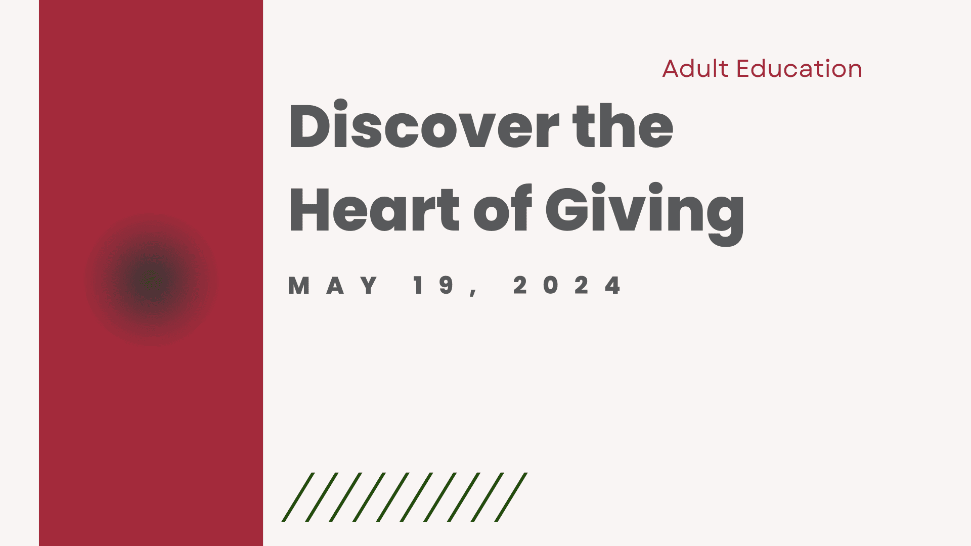 discover the heart of giving