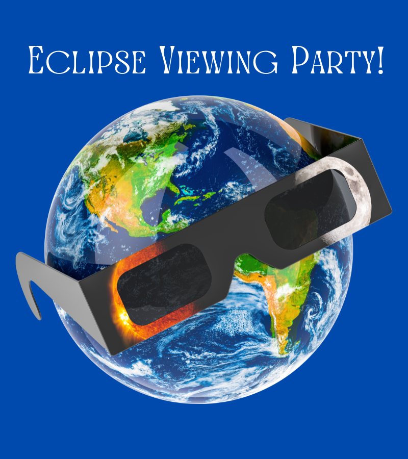 viewing the solar eclipse party