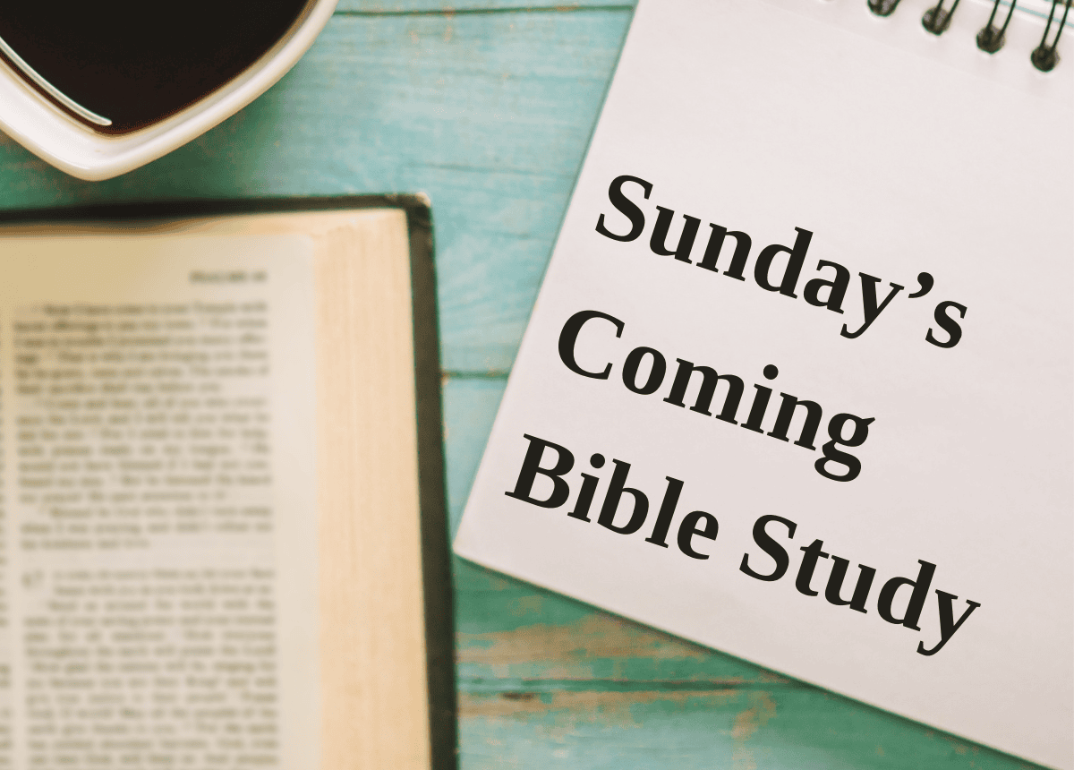 Sunday's Coming Bible Study
