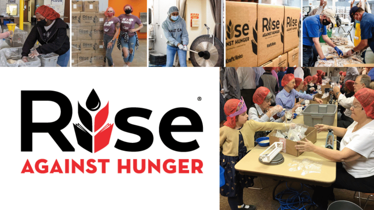 Rise against hunger meal packaging event
